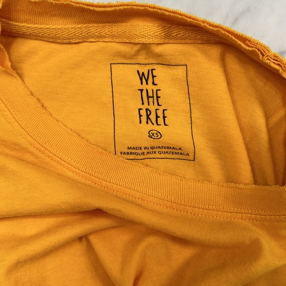 We The Free Orange Tee Size XS - Picture 3 of 3